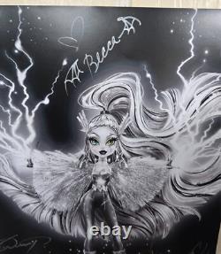 Monster High VOLTAGEOUS Frankie Stein SDCC 2022 LTD SIGNED AUTOGRAPHED POSTER