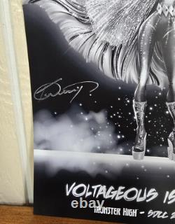 Monster High VOLTAGEOUS Frankie Stein SDCC 2022 LTD SIGNED AUTOGRAPHED POSTER