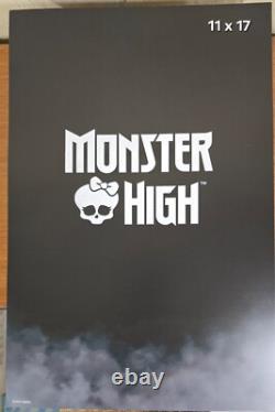 Monster High VOLTAGEOUS Frankie Stein SDCC 2022 LTD SIGNED AUTOGRAPHED POSTER