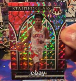 Mosaic 2021-22 Jalen Green Rookie Stained Glass Silver Prizm 9 RC SP SSP