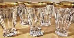 Moser Crystal Glass Adela Melikoff 24KT Gold Rim High Ball/Tumbler/Water/Water