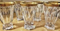 Moser Crystal Glass Adela Melikoff 24KT Gold Rim High Ball/Tumbler/Water/Water