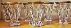 Moser Crystal Glass Adela Melikoff 24KT Gold Rim High Ball/Tumbler/Water/Water