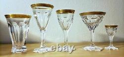 Moser Crystal Glass Adela Melikoff 24KT Gold Rim High Ball/Tumbler/Water/Water