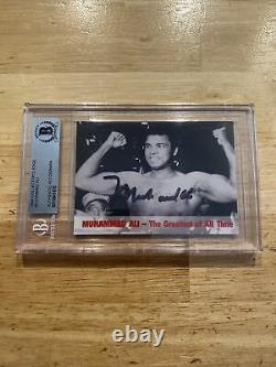 Muhammad Ali BGS Beckett Authenticated Autograph Collector Card HIGH END 1994