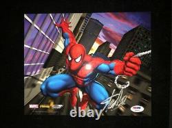 NEW High Res Stan Lee Signed Spiderman Photo #3 RARE Marvel Licensed PSA XO8223