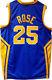 NEW YORK KNICKS Derrick Rose Signed Blue Simeon High Basketball Jersey PSA