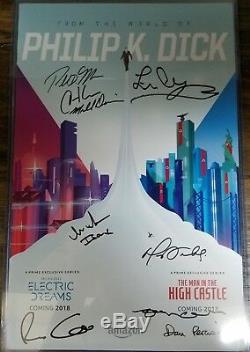 NYCC 2017 Cast Signed Autographed Poster Electric Dreams Man in the High Castle