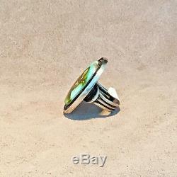 Native American High Grade Royston Turquoise Ring signed