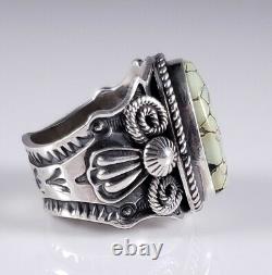 Navajo Sterling Silver Ring Rare High Grade Colina Verde Variscite Andy Cadman