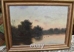 Nicholas R. Brewer Tonalist Gem HIGHLY LISTED Minnesota Artist Oil on Board