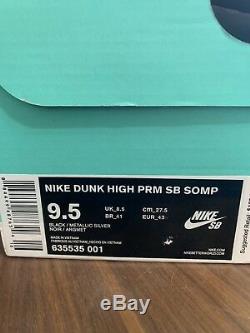 Nike Sb Dunk High Nigel Sylvester SOMP Size 9.5 DS autographed Box