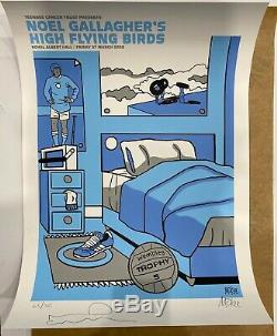 Noel Gallagher Pete McKee Signed Limited Edition Print Oasis High Flying Birds