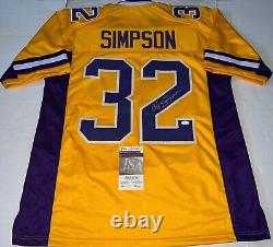 O. J. Simpson Galileo High signed Custom jersey autographed JSA Witnessed