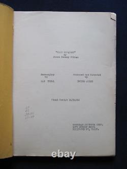 ORIGINAL SCRIPT, HIGH CONQUEST, SIGNED by ACTOR MICKEY KUHN, MOUNTAINEERING FILM