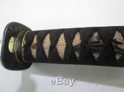 Old Samurai High Quality Japanese Dagger Tanto Sword Knife W Scabbard Signed #m1