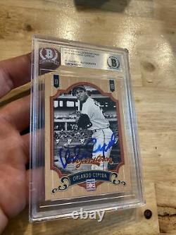 Orlando Cepeda BGS AUTOGRAPH Authentic High End Man Cave Collector Card 2012 WOW