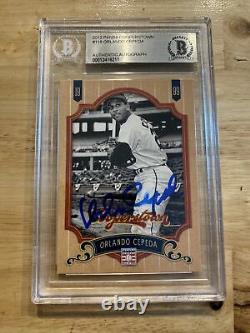 Orlando Cepeda BGS AUTOGRAPH Authentic High End Man Cave Collector Card 2012 WOW