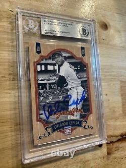 Orlando Cepeda BGS AUTOGRAPH Authentic High End Man Cave Collector Card 2012 WOW
