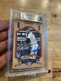 Orlando Cepeda BGS AUTOGRAPH Authentic High End Man Cave Collector Card 2012 WOW
