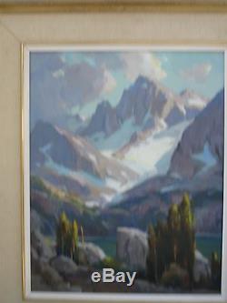 Orrin A. White. Signed Oil Painting, High Sierra-Rock Creek