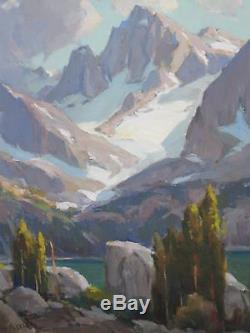 Orrin A. White. Signed Oil Painting, High Sierra-Rock Creek