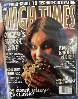 Ozzy Osbourne signed autographed 8x10 with COA! Free High Times Magazine gift