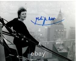 PHILIPPE PETIT signed autographed 8x10 NYC TWIN TOWERS photo HIGH-WIRE ARTIST