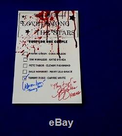 PJ Soles & William Katt Autographed 8x12 Bates High School Prom Ballot Carrie