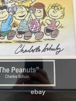 Peanuts Signed Photo By Charles Schulz, Highly Collectable & Very Rare