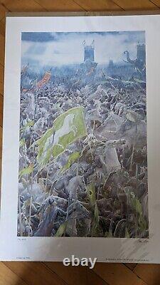 Pelenor Fields Signed Alan Lee high quality art print 32/500 Limited Edition