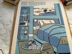 Pete McKee Noel Gallagher Signed Limited Edition Print Oasis High Flying Birds