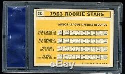 Pete Rose Autographed 1963 Topps Rookie RC Signed HOF PSA 6 HIGH END