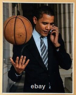 President Barack Obama Signed Punahou High School Basketball Jersey Beckett COA