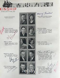 President Gerald Ford signed 1931 High School Yearbook JSA LOA Rare Auto E179