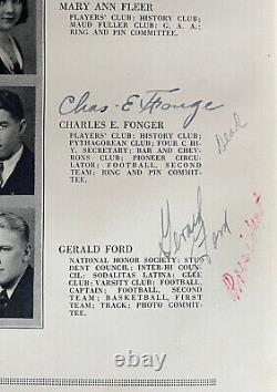 President Gerald Ford signed 1931 High School Yearbook JSA LOA Rare Auto E179