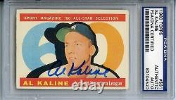 Psa/dna Signed 1960 Topps #561 Al Kaline As High # Detroit Tigers Hof Autograph