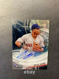 RAFAEL DEVERS 2018 Bowman High Tek Tides Of Youth RC AUTO #'d 2/75 RED SOX