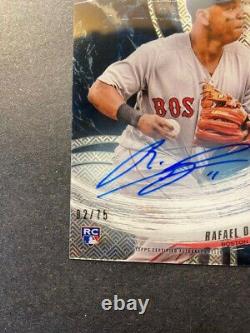 RAFAEL DEVERS 2018 Bowman High Tek Tides Of Youth RC AUTO #'d 2/75 RED SOX