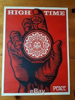 RARE Obey High Time for Peace signed & numbered 200/300 Great Condition