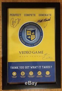 RARE Video Game High School VGHS Cast Autographed Signed Poster Freddiew The Law