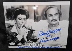 ROBERT LOGGIA With AL PACINO SIGNED DON'T GET HIGH ON YOUR OWN SUPPLY SCARFACE JSA