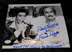 ROBERT LOGGIA With AL PACINO SIGNED DON'T GET HIGH ON YOUR OWN SUPPLY SCARFACE JSA
