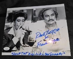 ROBERT LOGGIA With AL PACINO SIGNED DON'T GET HIGH ON YOUR OWN SUPPLY SCARFACE JSA