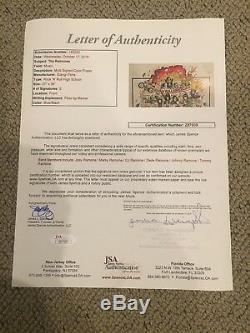 Ramones Rock N Roll High School Movie Poster Autograph Signed By All 6 JSA/LOA