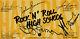 Ramones Signed Ultra Rare Rock And Roll High School Hall Pass