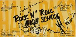 Ramones Signed Ultra Rare Rock And Roll High School Hall Pass