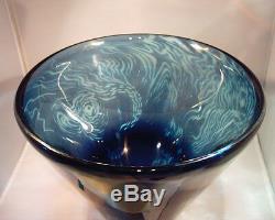 Rare & Highly Collectible Beautiful Graal Art Glass Vase Signed Frank Grenier