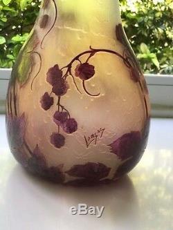 Rare Legras Signed Cameo Vase 26 High