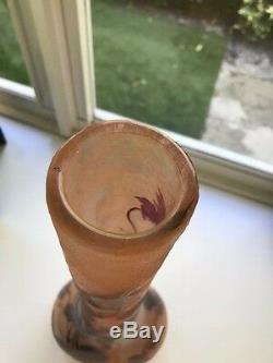 Rare Legras Signed Cameo Vase 26 High